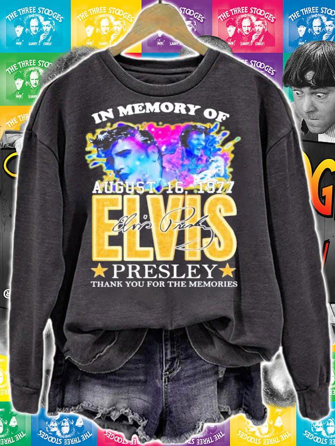 In Memories Of Elvis King Rock And Roll August 16 1977 T-Shirt t-shirt sweatshirt
