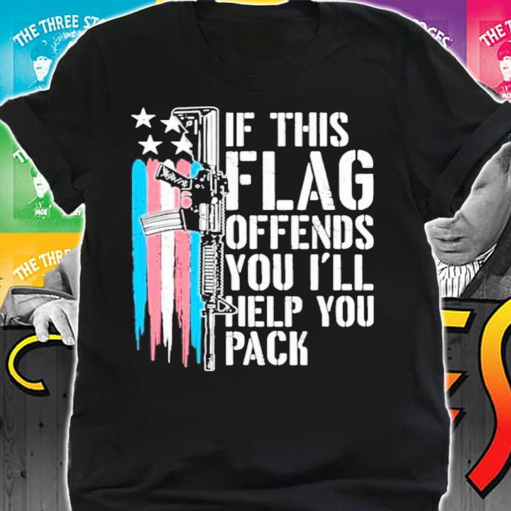 Is This Flag Offends You I'll Help You Pack Obama Era Conservative t-shirt shirt