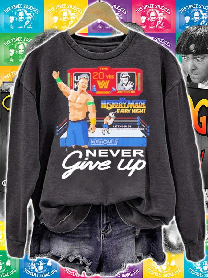 John Cena WWE 20 Years Never Give Up t-shirt