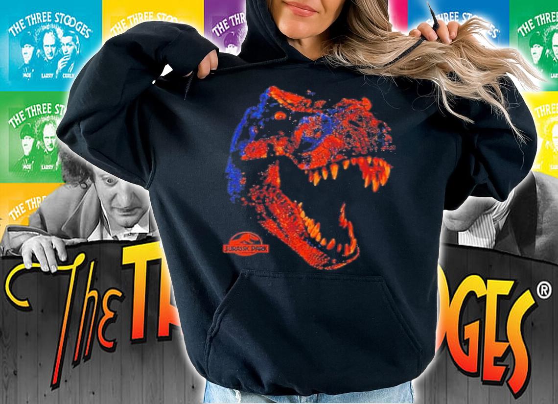 Jurassic Park Orange T-Rex Head Roaring Jurassic World Dominion Shirt t-shirt