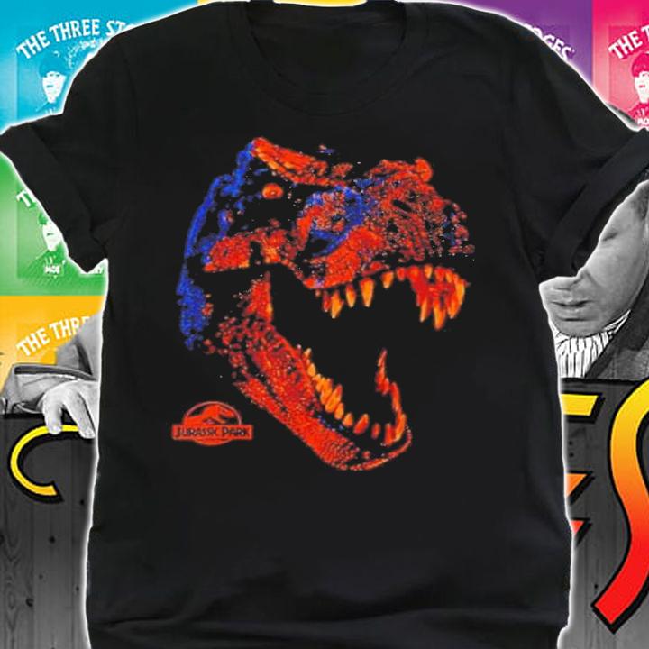 Jurassic Park Orange T-Rex Head Roaring Jurassic World Dominion Shirt t-shirt