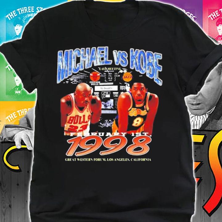Kobe Bryant X Michael Jordan 1998 LA Lakers Shirt t-shirt