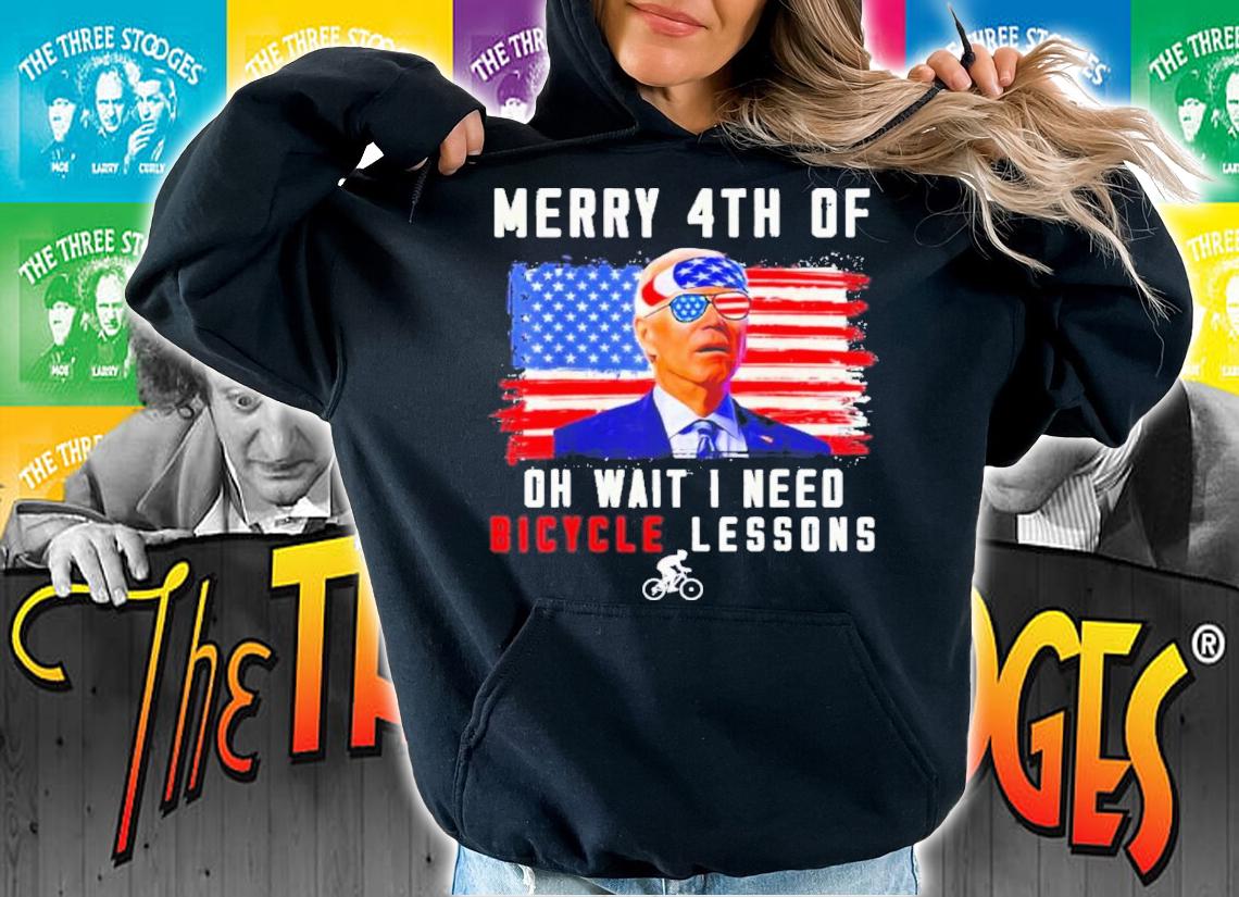 Merry 4th Of July Biden Bike Bicycle Oh Wait I Need Bicycle Lessons Shirt t-shirt