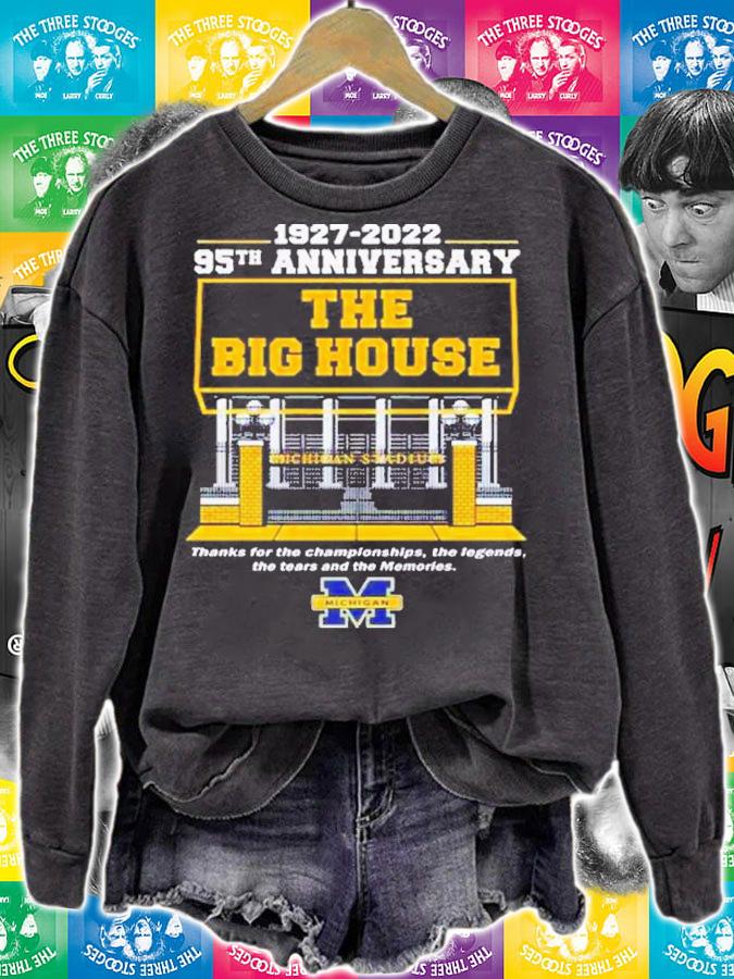 Michigan Wolverines 1997-2022 95th Anniversary The Big House Michigan Stadium Thank For The Championships Shirt t-shirt sweatshirt