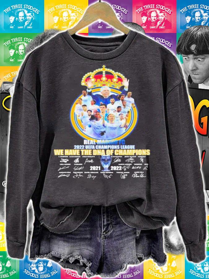 Real Madrid FC 2022 UEFA Champions League We Have The DNA Of Chamions 2021-2022 Signatures Shirt t-shirt sweatshirt