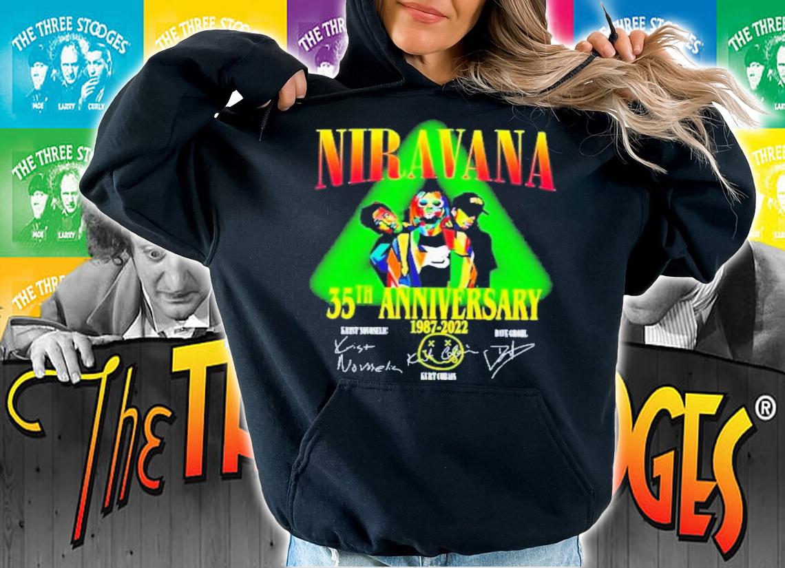 Nirvana 35th Anniversary 1987-2022 Signatures Shirt t-shirt