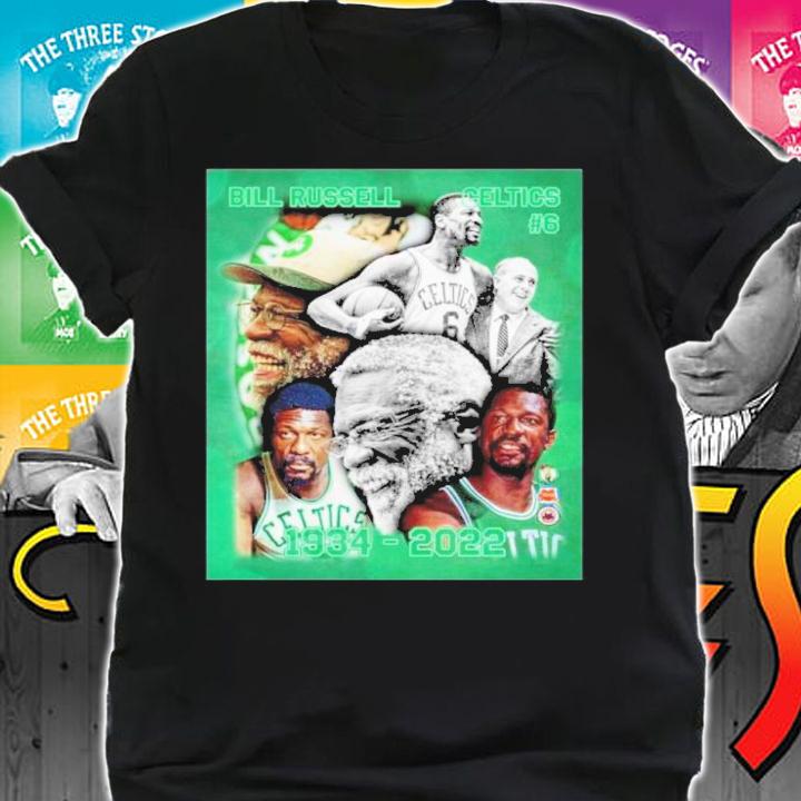 RIP Bill Russell 1934-2022 Boston Celtics #6 Shirt t-shirt