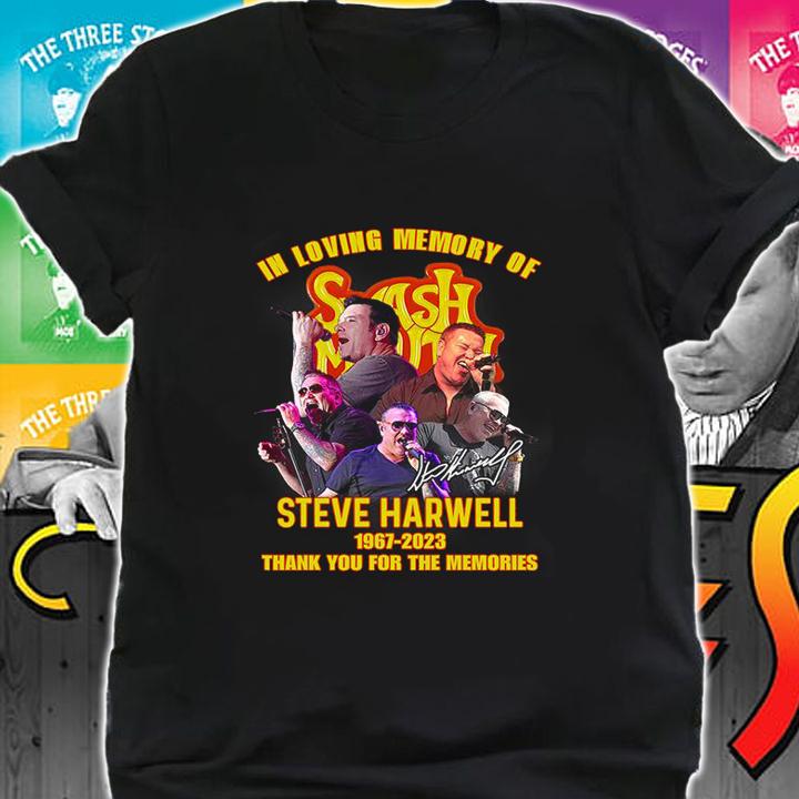 In Loving Memory Of Smash Mouth Steve Harwell 1967-2023 Signature t-shirt