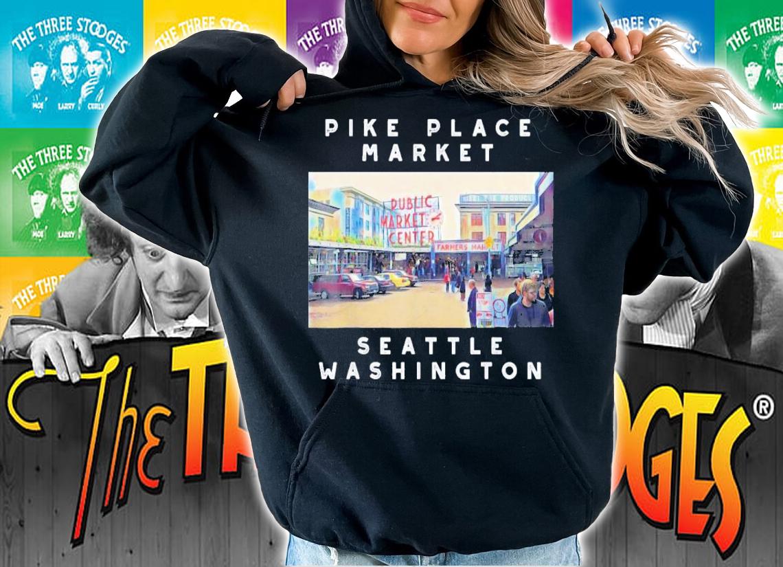 Seattle Pike Place Market Image State Of Washington Shirt t-shirt