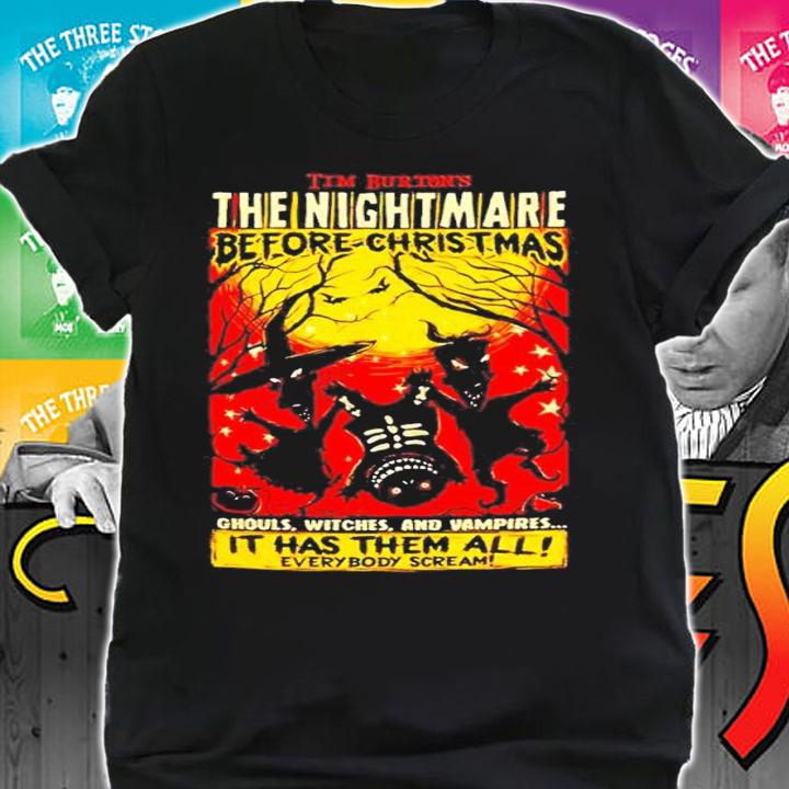 The Nightmare Before Christmas Ghouls Witches and Vampires shirt t-shirt