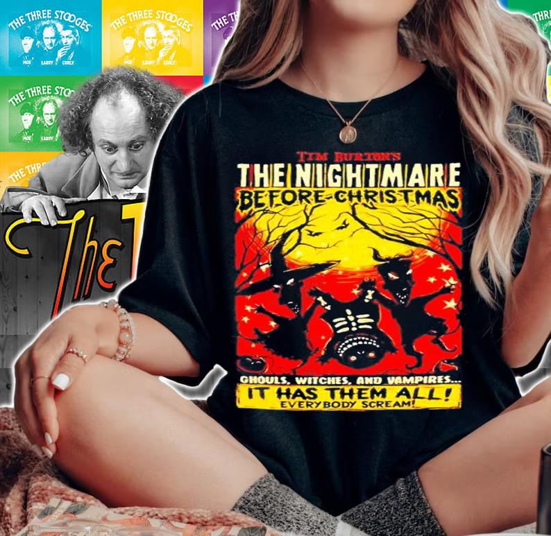 The Nightmare Before Christmas Ghouls Witches and Vampires shirt t-shirt