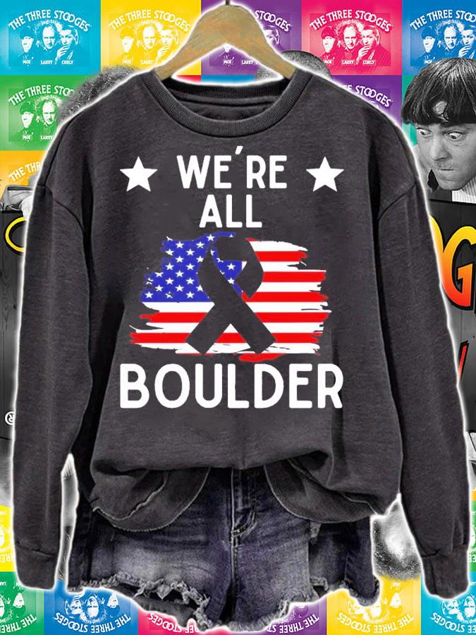 Were All Boulder Stop Gun Violence shirt t-shirt
