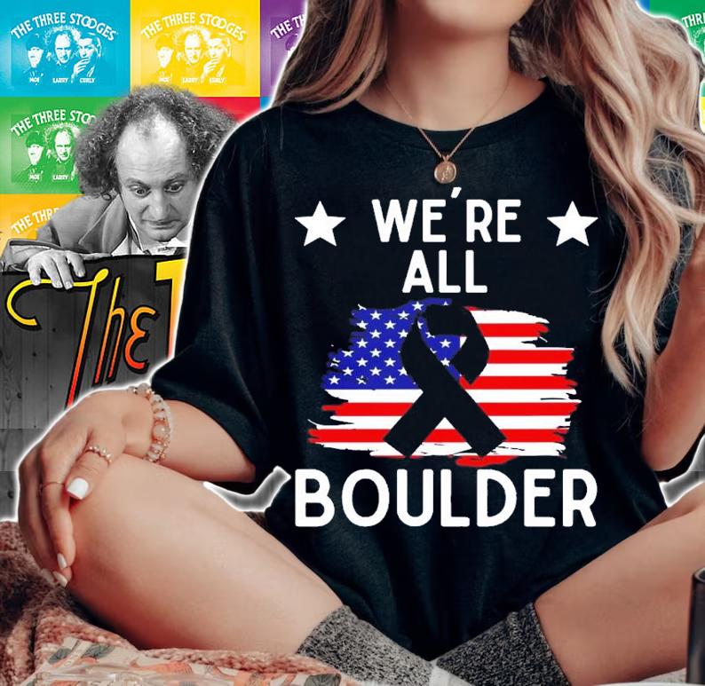Were All Boulder Stop Gun Violence shirt t-shirt