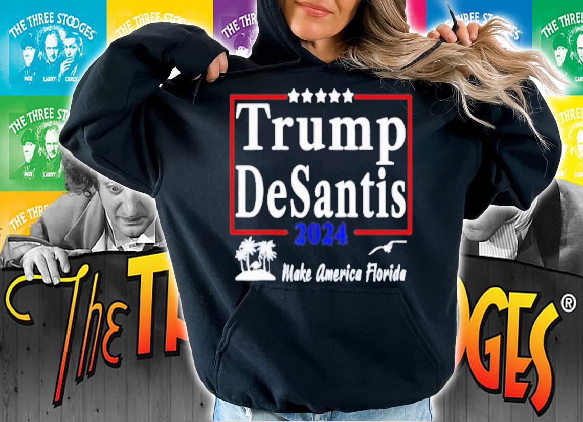 Trump Desantis 2024 Make America Florida Flamingo Seagull Version Shirt t-shirt hoodie