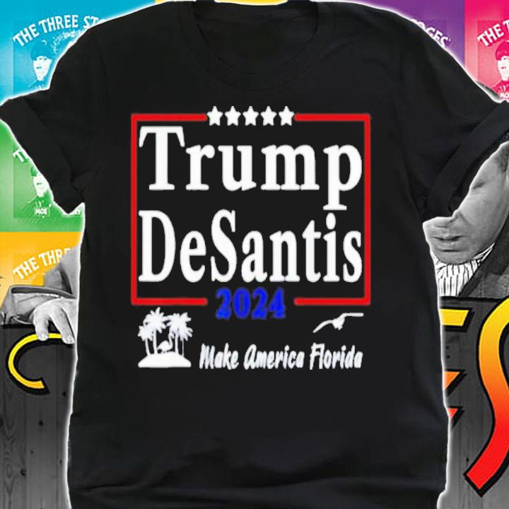 Trump Desantis 2024 Make America Florida Flamingo Seagull Version Shirt t-shirt shirt