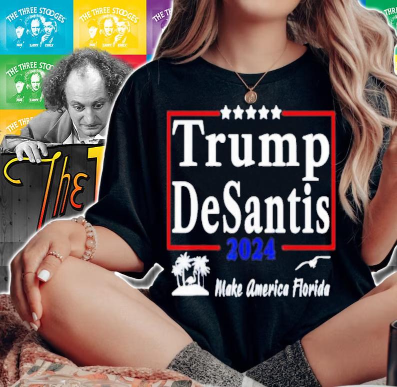 Trump Desantis 2024 Make America Florida Flamingo Seagull Version Shirt t-shirt woman shirt