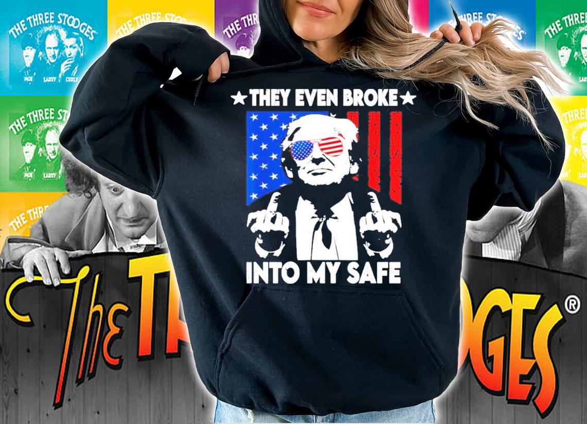 US Flag Glasses They Even Broke Into My Safe Trump Shirt t-shirt