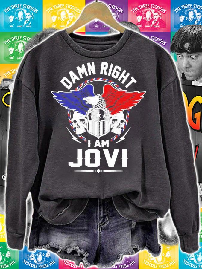 Winged Heart Damn Right I Am Jovi T-Shirt t-shirt sweatshirt