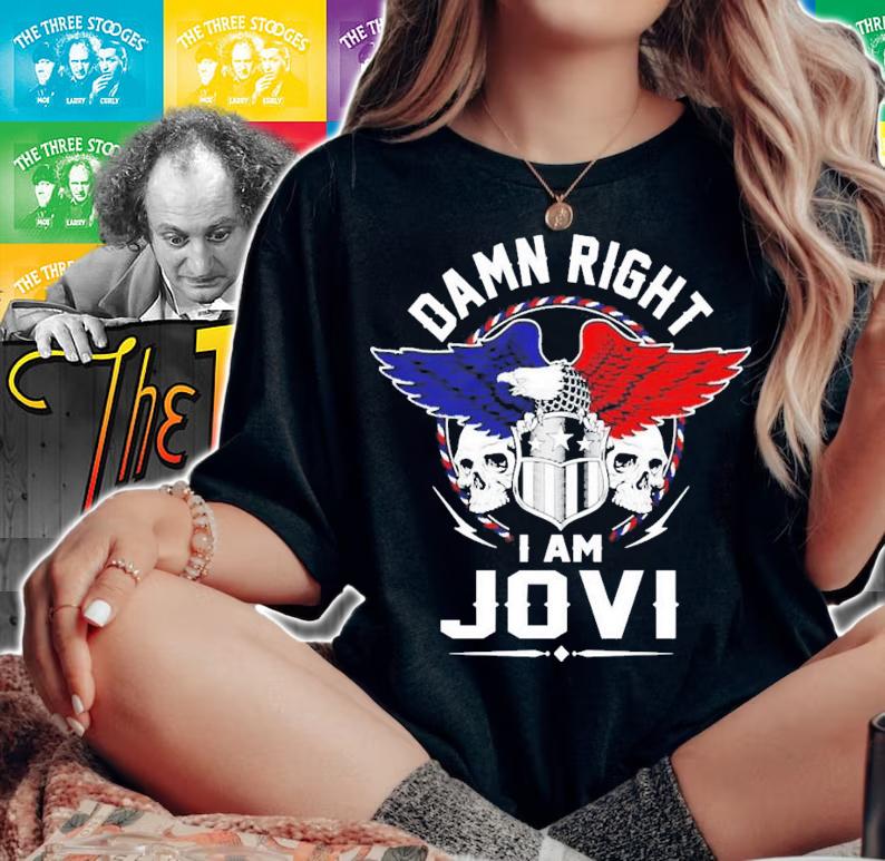 Winged Heart Damn Right I Am Jovi T-Shirt t-shirt woman shirt