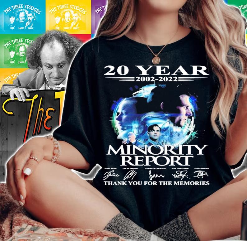 20 Years 2002-2022 Minority Report Signatures Thank You For The Memories Shirt t-shirt