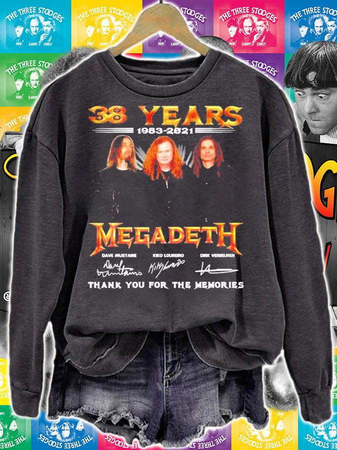 38 years 1983-2021 Megadeth signatures shirt t-shirt sweatshirt