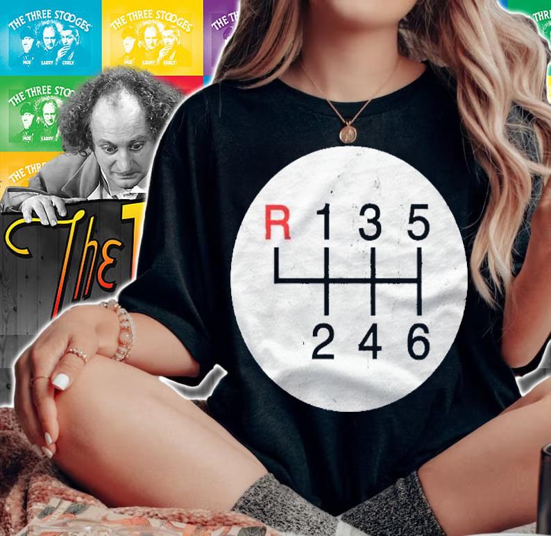 6 Speed Manual Stick Gear Shift Auto Racing Car Driver Gift Pullover Shirt t-shirt