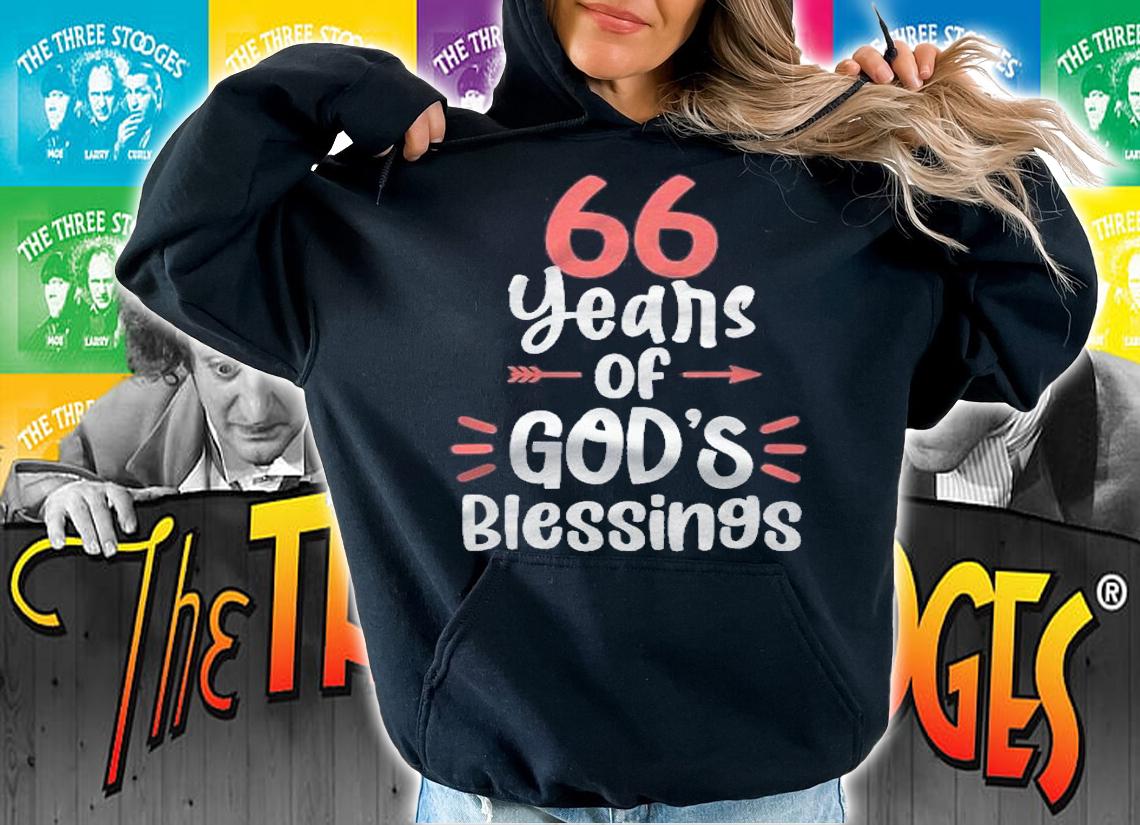 66 Years Of Gods Blessings 66 Years Old Happy 66Th Birthday Shirt t-shirt