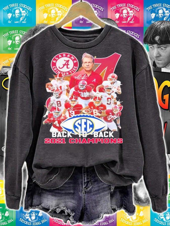 Alabama Crimson Tide Back To Back 2021 Champions Signatures Shirt t-shirt
