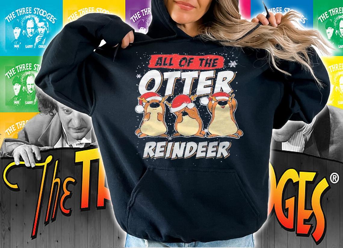 All Of The Otter Reindeer Funny Sea Otters Christmas X-Mas Shirt t-shirt