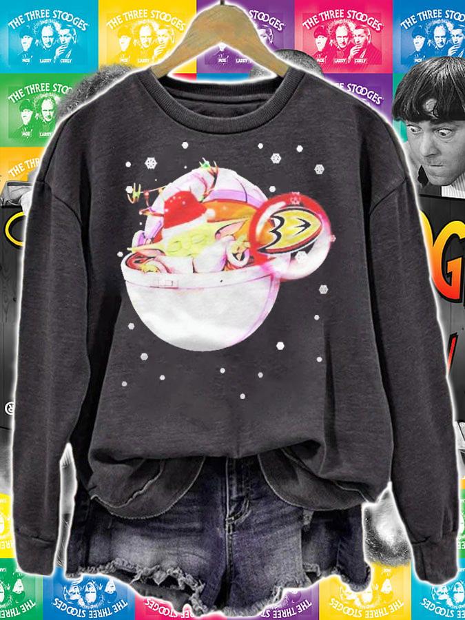 Anaheim Ducks Stay Out Of Baby Yoda Bubble Christmas 2021 Ver2 Shirt t-shirt sweatshirt