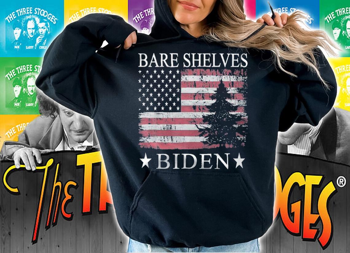 Anti President bare Shelves Biden Funny Distressed Christmas Meme T-Shirt t-shirt hoodie