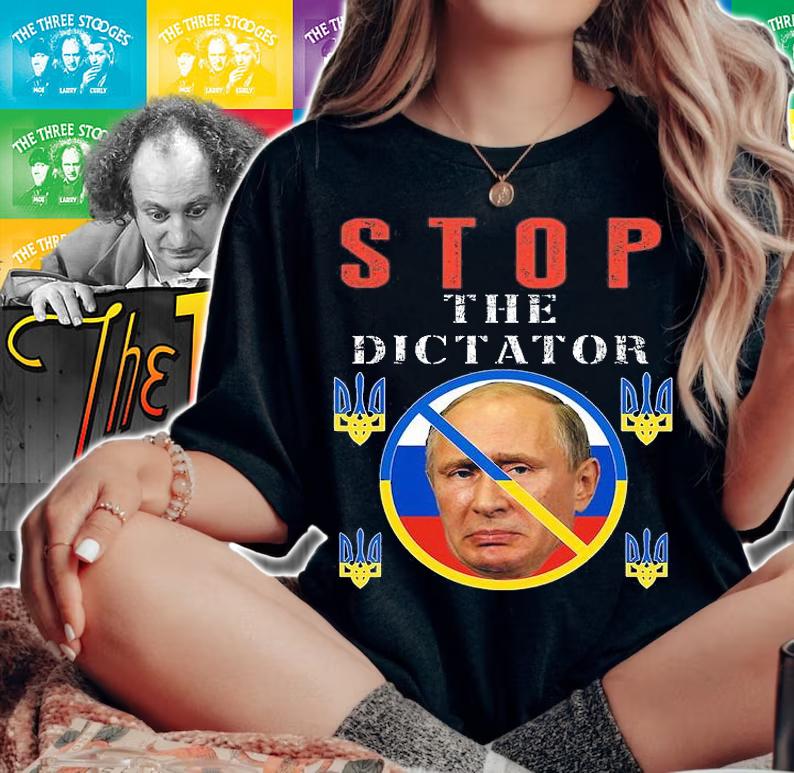 Anti Putin, Stop The Dictator Putin, Ukraine Pride, Flag, Free Ukraine T-Shirt t-shirt