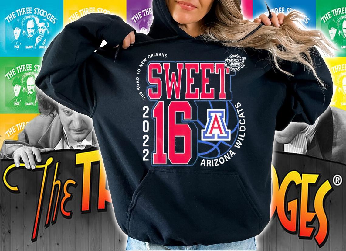 Arizona Wildcats March Madness Sweet 16 NCAA The Road To New Orleans 2022 T-Shirt t-shirt