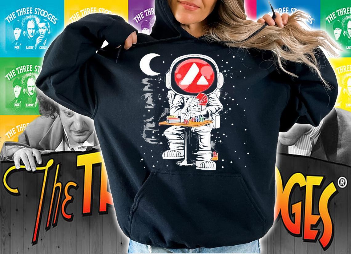 Astronaut Poker Avalanche Avax Coin To The Moon T-Shirt t-shirt hoodie