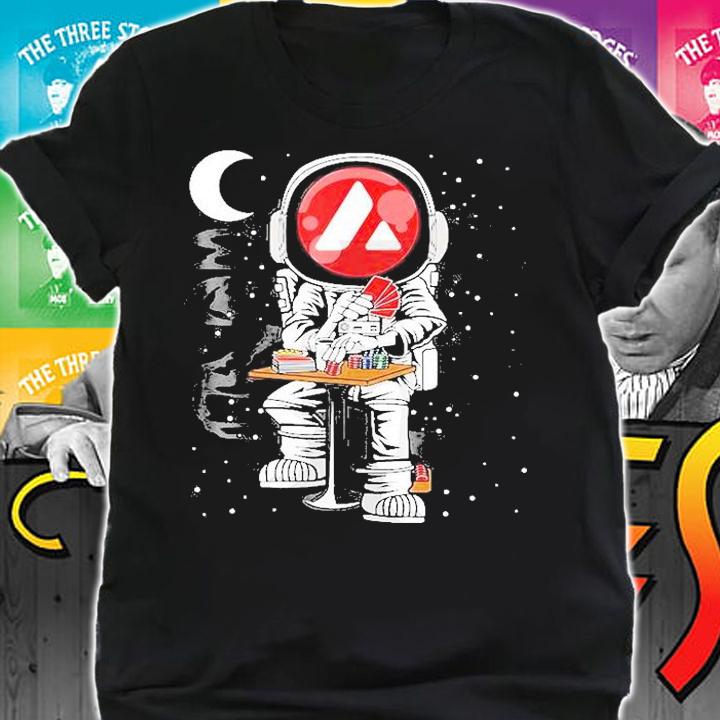 Astronaut Poker Avalanche Avax Coin To The Moon T-Shirt t-shirt shirt