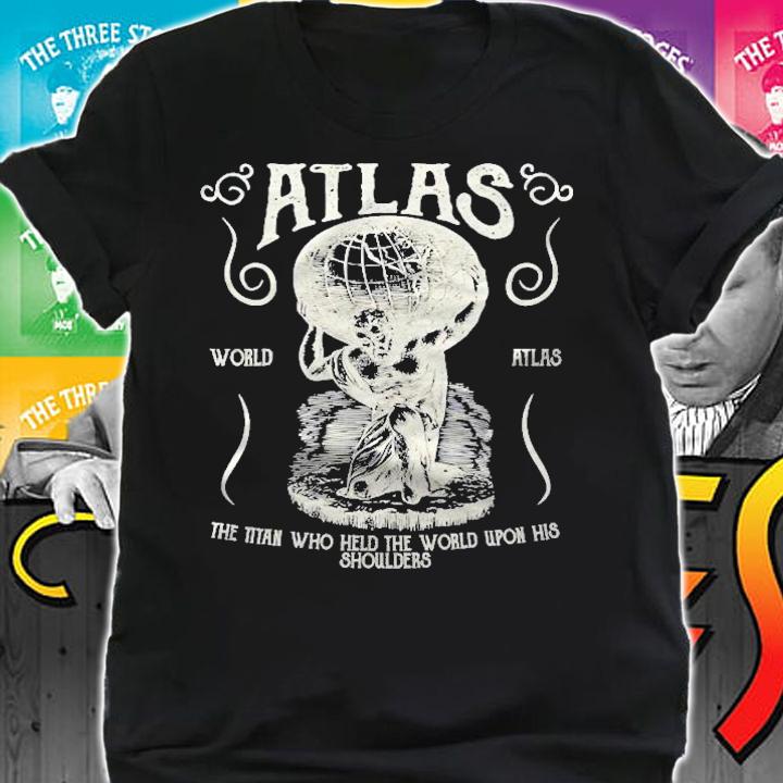 Atlas Retro Vintage Distressed Design T-shirt t-shirt shirt