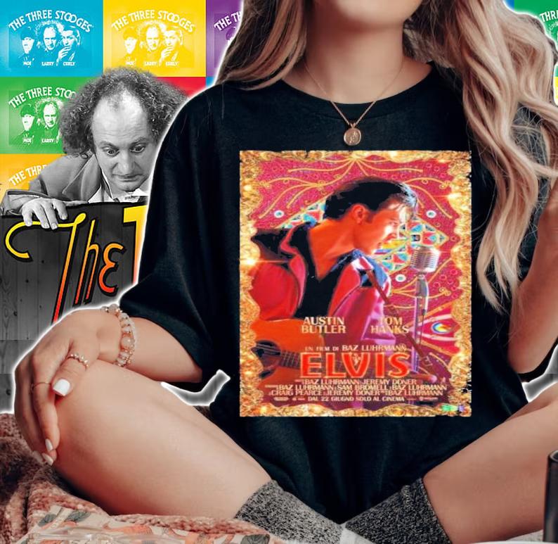 Austin Butler Tom Hanks Elvis Presley Un Film Di Baz Luhrmann Shirt t-shirt woman shirt