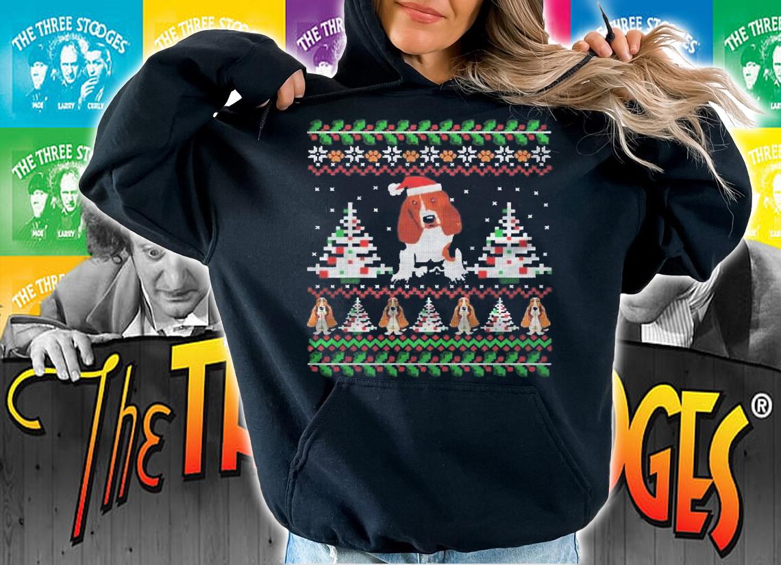 Basset Hound Ugly Christmas Funny Holiday Dog Shirt t-shirt