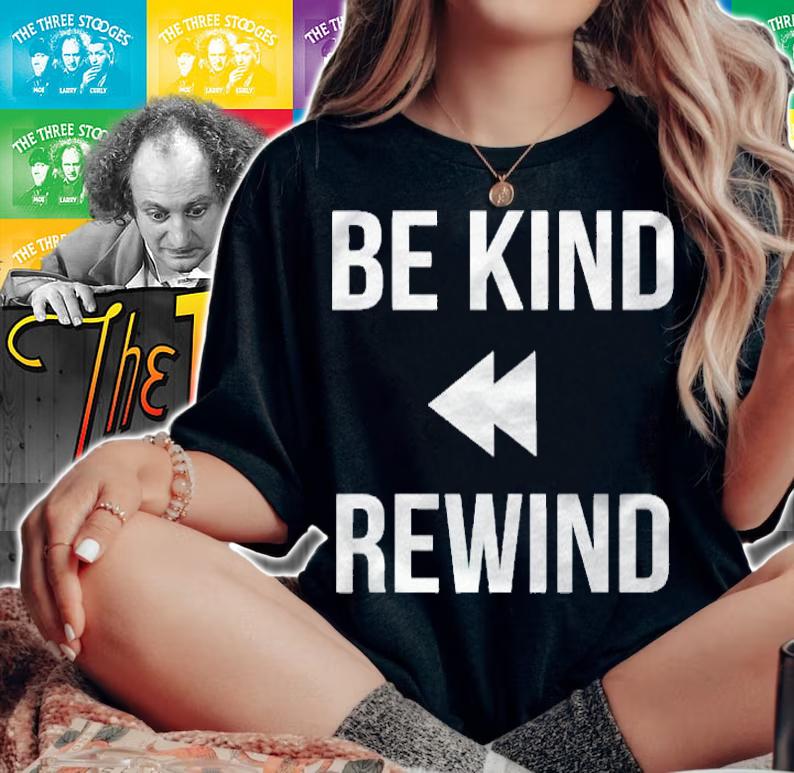 Be Kind Rewind Shirt Funny Vcr Nostalgia Shirt t-shirt