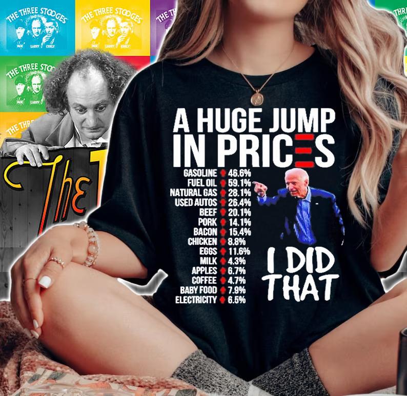 Biden High Prices Inflation Bad Economy Gas Unemployment Joe T-Shirt t-shirt