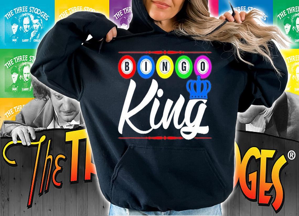 Bingo King Funny Bingo Lucky Player Cool Gift Crown T-Shirt t-shirt