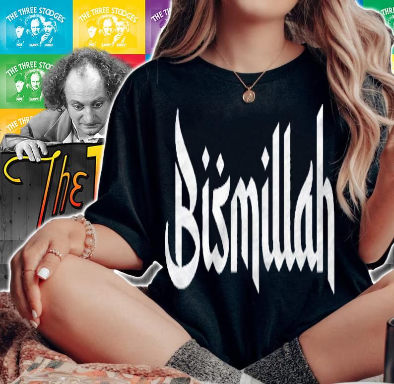 Bismillah Arabic Text Islam Muslim Gift Shirt t-shirt