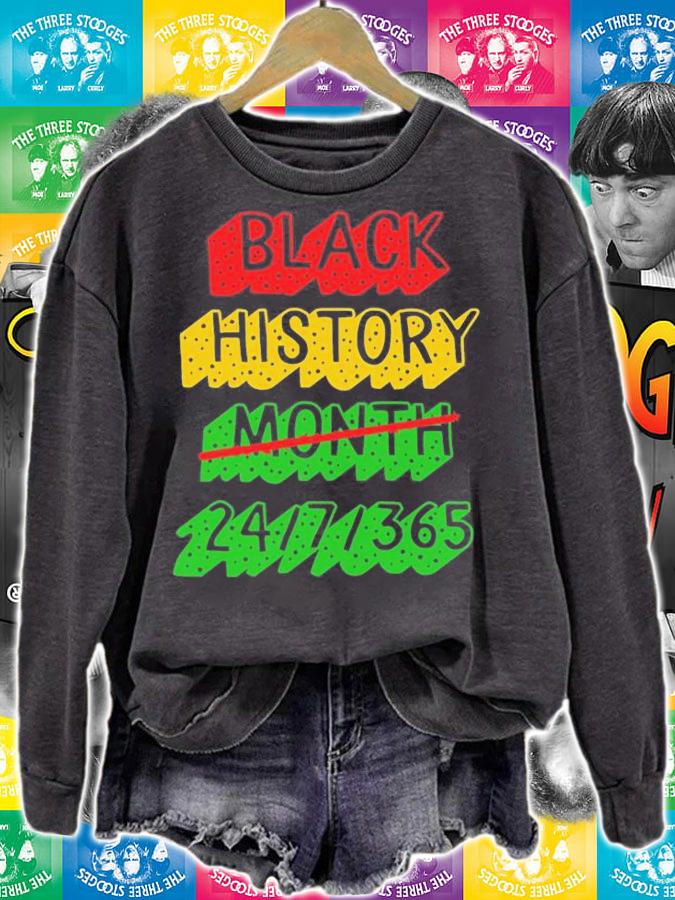 Black History Month 24 7 365, African American T-Shirt t-shirt sweatshirt