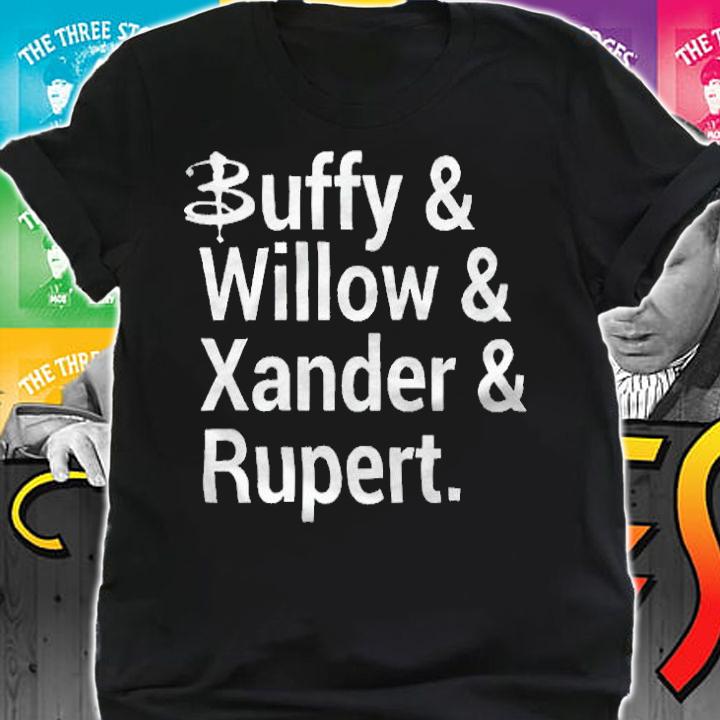 Buffy and Willow and Xander and Rupert T-shirt t-shirt shirt