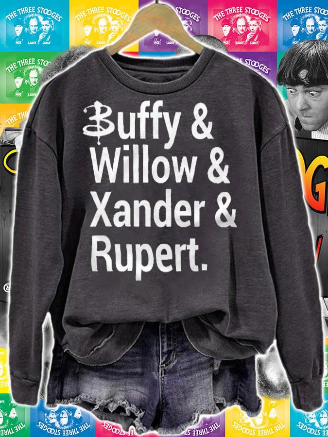 Buffy and Willow and Xander and Rupert T-shirt t-shirt sweatshirt
