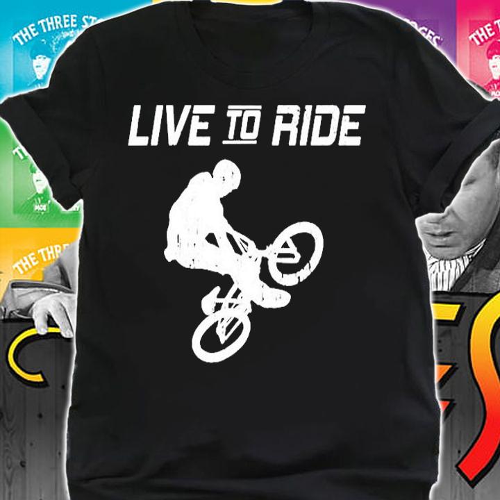 Bmx Bike Rider Live To Ride Motocross Games T-Shirt t-shirt