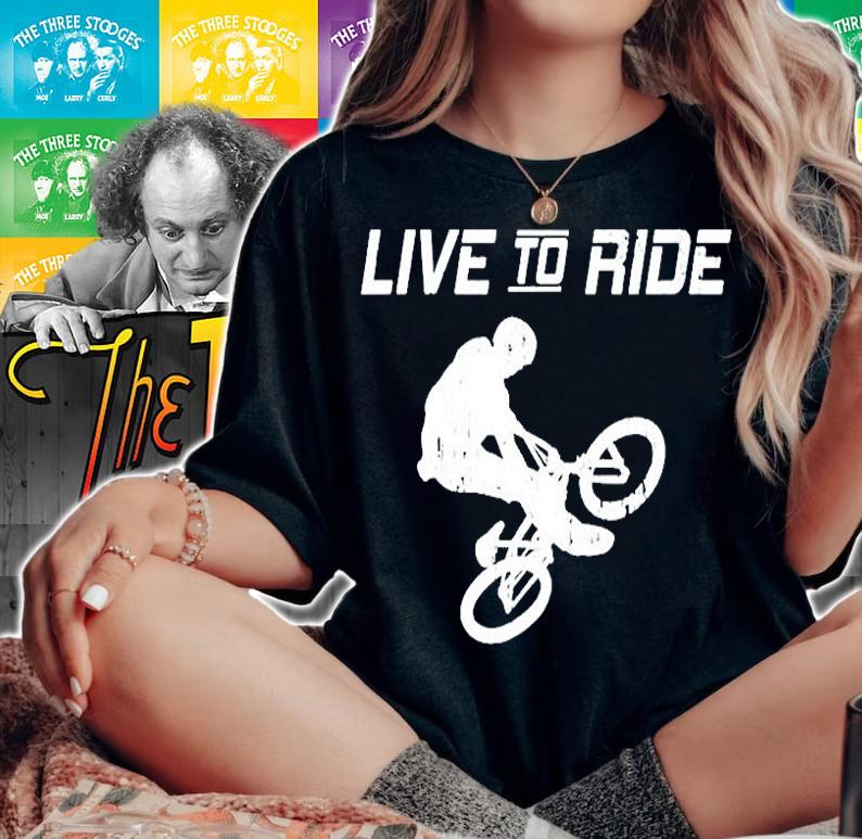 Bmx Bike Rider Live To Ride Motocross Games T-Shirt t-shirt