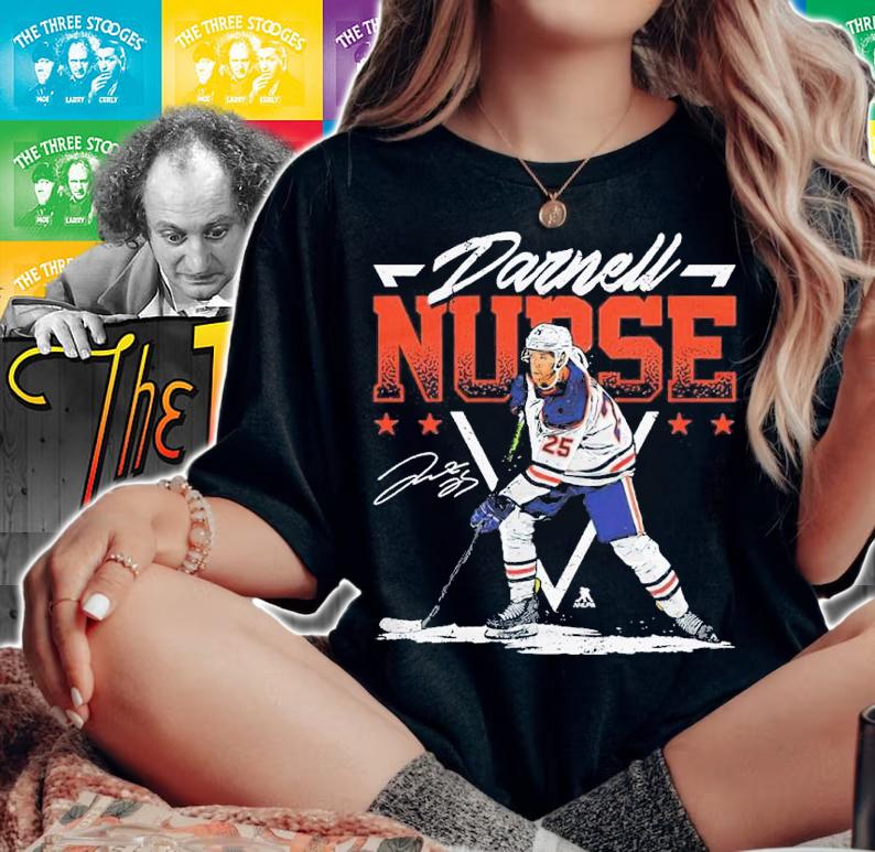 Darnell Nurse Edmonton Triangle Name Hockey Shirt t-shirt