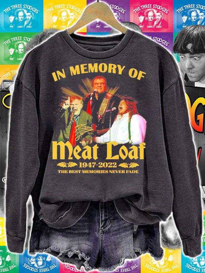 In Memory Of Meat Loaf 1947-2022 The Best Memories Never Fade Signatures Shirt t-shirt sweatshirt