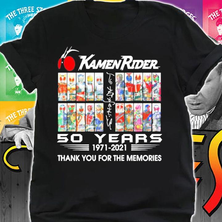 Kamen Rider 50 years 1971-2021 thank you for the memories shirt t-shirt shirt